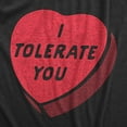 thumbnail image 2 of I Tolerate You Baby Bodysuit Funny Valentines Day Candy Heart Graphic Jumper, 2 of 6
