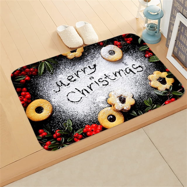 Tapis Textile Maison Liquidation Paillasson de Noël Décoration de Porte d'Entrée Personnalisée Décoration de Noël Décoration de Vacances, Tapis Textile Maison