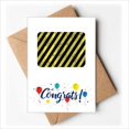 thumbnail image 1 of Logo Black And Yellow Strips No Stepping Wedding Cards Congratulations Greeting Envelopes, 1 of 3