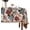 Burgundyred, variant on French Linen Square Tablecloth,Orange Floral Pattern Wrinkle Resistant and Soft Table Cloth,Decorative Table Cover for Kitchen,Dining,Thanksgiving,Tea Party,Christmas,67"*67"-Milch