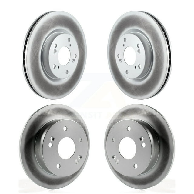 Genius Front Rear Coated Disc Brake Rotors Kit for Car 2002-2006 Acura RSX Type-S KG-101786