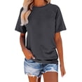 thumbnail image 2 of Womens Summer Clothes Kelon Womens Summer Tops Short Sleeve Shirts Crew Neck Dressy Casual 2026 T Shirts Summer Business Work Basic Tees, XL, 2 of 4