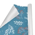 thumbnail image 3 of Wrapping Paper Gift Wrap – Blue Holly Branches – 1, 2, 3, 4 or 5 Rolls (4 Rolls), 3 of 3