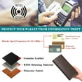 thumbnail image 6 of FALAN MULE Wallet for Men Genuine Leather RFID Blocking Slim Wallet with Long Bifold Credit Card Holder for Men, 6 of 7