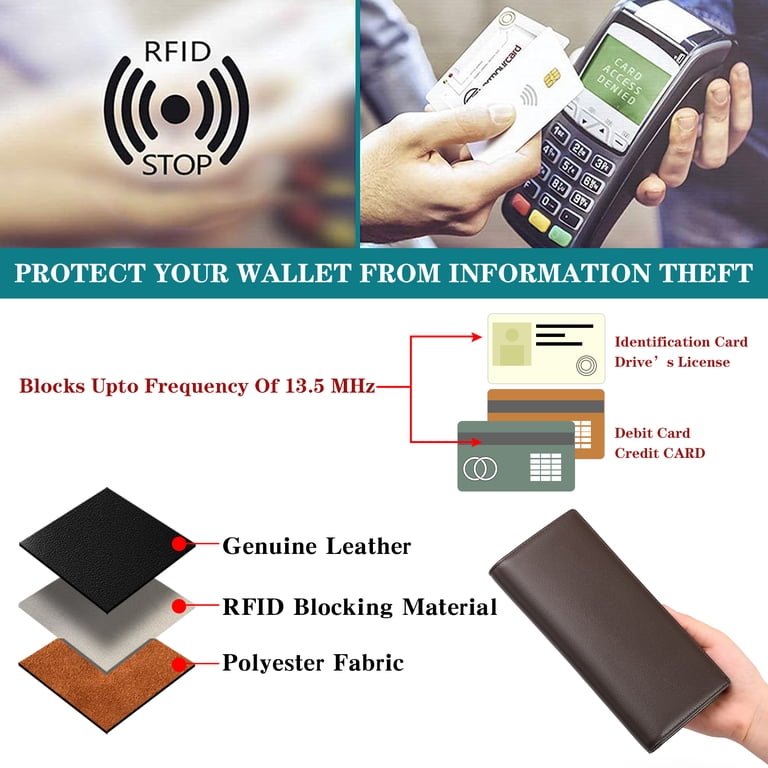 Falan Mule Men's Bifold Wallet, RFID Blocking Leather photo 5