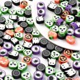 thumbnail image 4 of 50pcs Mix Halloween Space Clay Beads Ghost Skull Spider Web Pumpkin Jewelry Beads For Making Bracelet Necklace Earring Handcraft, 4 of 4