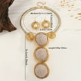 thumbnail image 3 of Aluminum Wire Jewelry Pearl Necklace and Earring Set Women Colorful Fashion Costume Accessory for Weddings Parties Everyday Wear, 3 of 3