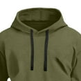 thumbnail image 4 of Ulanda Boys 2pc Sweatshirts Long Sleeve Fleece Hoodie with Pant Thick Fashion Plain Hooded Pullover for Teens Kids Clothes (Army Green, 5-6 Years), 4 of 5