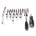 thumbnail image 3 of TFixol 38pcs Mini Ratchet Wrench Set 1/4" Socket Screw Bits Kit Bike Maintenance Repair Hand Tool, 3 of 7