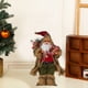 thumbnail image 4 of Adornos navideños, figuras de Papá Noel de 18 pulgadas, muñeco de Papá Noel de pie, estatua de Papá Noel para escaparate navideño, decoración de escritorio para el hogar, muñeco de peluche navideño., 4 of 7