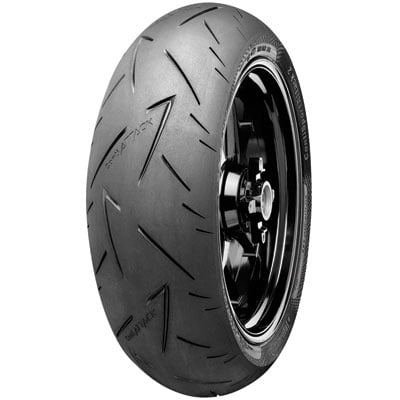 180/55ZR-17 (73W) Continental Sport Attack 2 Hypersport Radial Rear Motorcycle Tire for Triumph Street Triple 675 (Best Tyres For Triumph Street Triple)