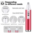 thumbnail image 3 of 5 in 1 Electric Hair Remover for Women, Facial Hair Removal, Electric Cordless Shaver Set, Wet & Dry Lady Razor for Women for Bikini Line, Nose Hair, Eyebrow, Arm, Leg USB Rechargeable, 3 of 8