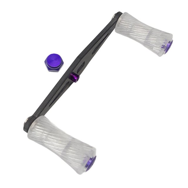 Poignée de Moulinet de Pêche Poignée de Lancer d'Appâts Bouton de Moulinet en Fibre de Carbone pour DAIWA