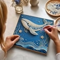thumbnail image 5 of Ocean Theme Pearl Art Diy Kit, Whale 3D Rhinestone Bead Painting Set, Beginner Friendly Handcraft Kit, Exquisite Underwater Artwork For Living Room Bedroom Decoration, 5 of 6