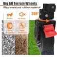thumbnail image 5 of 41" L Collapsible Large Wagon Cart Foldable, 460LB Weight Capacity 220L Heavy Duty Folding Beach Wagons with Big -Terrain Wheels, Utility Carts for Camping, Garden, Shopping, , Black, 5 of 6