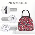 thumbnail image 4 of Daiia Rooster Head Pattern Lunch Bag , Insulated Lunch Box, Small Leakproof Cooler Food Lunch Containers Reusable High Capacity Lunch Tote Bags-One Size, 4 of 6