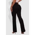 thumbnail image 4 of High Classic Waist Front Seam Flare Pants - Black, 4 of 9
