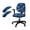 Splash Black Blue, variant on SCRAWLGOD Splash Black Blue Set of 4 Office Chair Cover with Armrest Protector Stretchable High Back Chair Covers Easy to Install Anti-Dust Boss Chair Slipcover