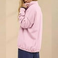 thumbnail image 4 of Uqiangy Pullover Sweatshirt Shewin Hoodies For Women Long Sweatshirt Plain Sweatshirt Women Oversized Long Sleeve Loose Fitting Long Sleeve Tops For Women Plain Sweatshirt Pink 2XL, 4 of 9