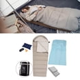 thumbnail image 3 of Bolso de Dormir Térmico Sunnimix Camping Senderismo Viajes 2kg Gris Mejorada Colchón de Invierno para Dormir, 3 of 7