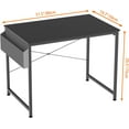 thumbnail image 3 of . Computer Desk with Non-Woven Storage Bag Office Work Desk for Small Spaces Writing Study Industry Modern Table for Bedroom Home Office, 3 of 9