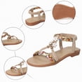 thumbnail image 5 of TOWED22 Toddler Girls Sandals Girls Toddler Sandals Little Girls Kids Shoes Khaki,4, 5 of 9