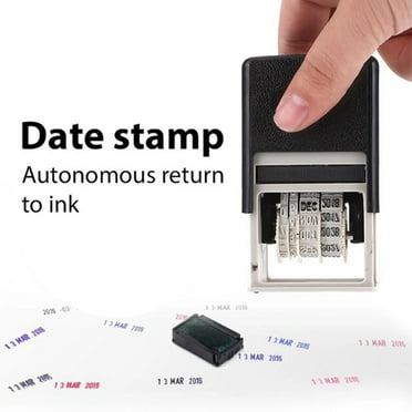 Self-Inking Date Stamp with Adjustable Date Album Card Printing Stamp