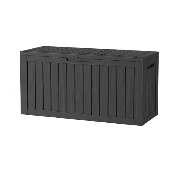 MAYEERTY 80 Gallon Outdoor Deck Box, Large Capacity Storage Box for Patio Furniture Cushions, Pillow Outdoor Indoor, Black
