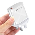 thumbnail image 3 of Carga de teléfono de 25 W AC100-240V Carga rápida USB para iPhone 14 Pro (Blanco Reino Unido) Tmvgtek Para estrenar, 3 of 6