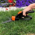 thumbnail image 3 of Swivel Hedge Shears with 360 Degree Rotation - Harden Stainless Steel Blade Lawn Scissors - Easy Edging - Ergo Grip Handle with Safety Lock, 3 of 4