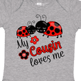 thumbnail image 4 of Inktastic My Cousin Loves Me with Cute Ladybugs Boys or Girls Baby Bodysuit, 4 of 5