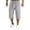Grey, variant on Pants For Men Work Casual Solid Plus Size Linen Bandage Pockets Calf-Length Trousers