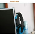 thumbnail image 3 of Gancho adhesivo para auriculares, paquete de 4 ganchos para auriculares, gancho para auriculares, soporte para monitor, soporte para auriculares para juegos, color negro, 3 of 5