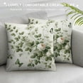 thumbnail image 3 of GOSMITH  Vintage Floral Throw Pillow Covers Flower Butterfly Green Botanical Plant Leaves Farmhouse Decorative Throw Pillows Cases Spring Outdoor Decorations for Home Couch Decor, 3 of 5