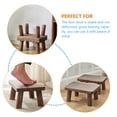 thumbnail image 3 of Minkissy Kitchen Step Stool Rectangle Wood Stool for Special Occasions 1Pcs, 3 of 8