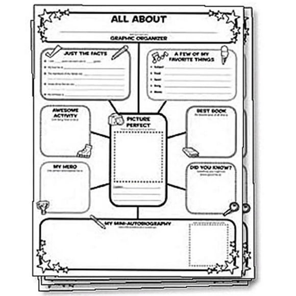 Scholastic Teaching Resources All-About-Me Web T-Me Web