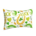 thumbnail image 2 of Haiem Pillowcase for Hair and Skin Queen - St Patrick's Day1 Printed Soft Pillowcase with Envelope Closure-16"x24", 2 of 9
