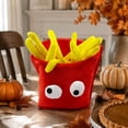 thumbnail image 6 of JULMCOMO Thanksgiving Food Costume Hat for Men Women Plush Novelty French Fries Funny Party Headwear Fun Snack Hat for Halloween Birthday Theme Party A, 6 of 6