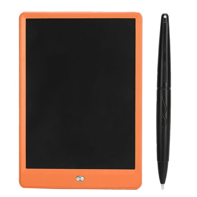 Tablero de escritura LCD de 10 pulgadas, portátil, electrónico, Digital, inteligente, borrable para niños, dibujo, pintura, naranja