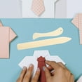 thumbnail image 3 of FUTUREORYY 2Pcs Letter Opener Paper Craft Tool in Beige for Bookbinders and Back to School, 3 of 8