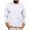 White, variant on Wyobmus Mens Crewneck Sweatshirts Waffle Panttern Texture Outdoor Leisure Long Sleeve Pullover Sweatshirts Black