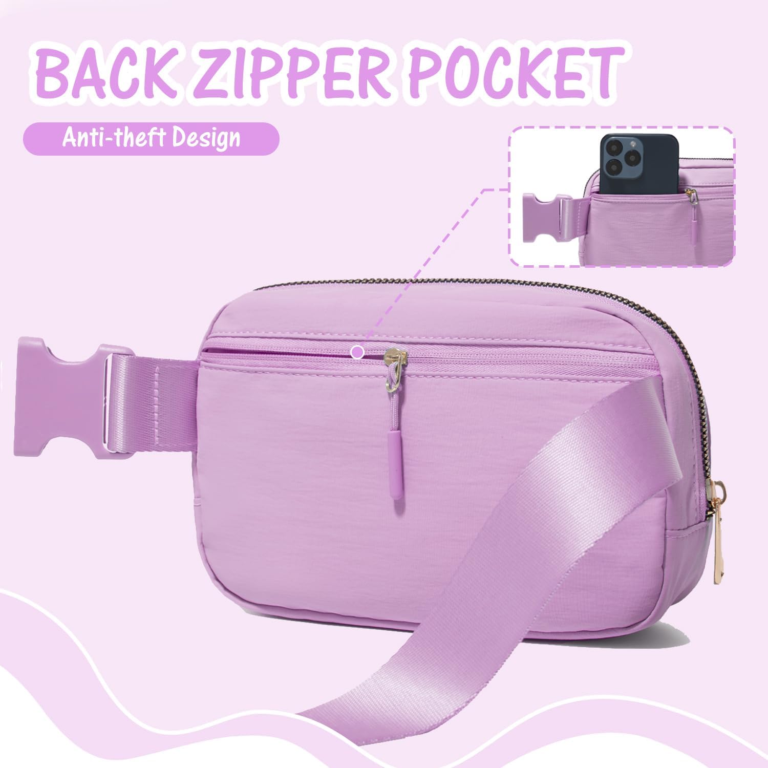 DAKIMOE Personalized Fanny Pack with Letter Initial photo 5