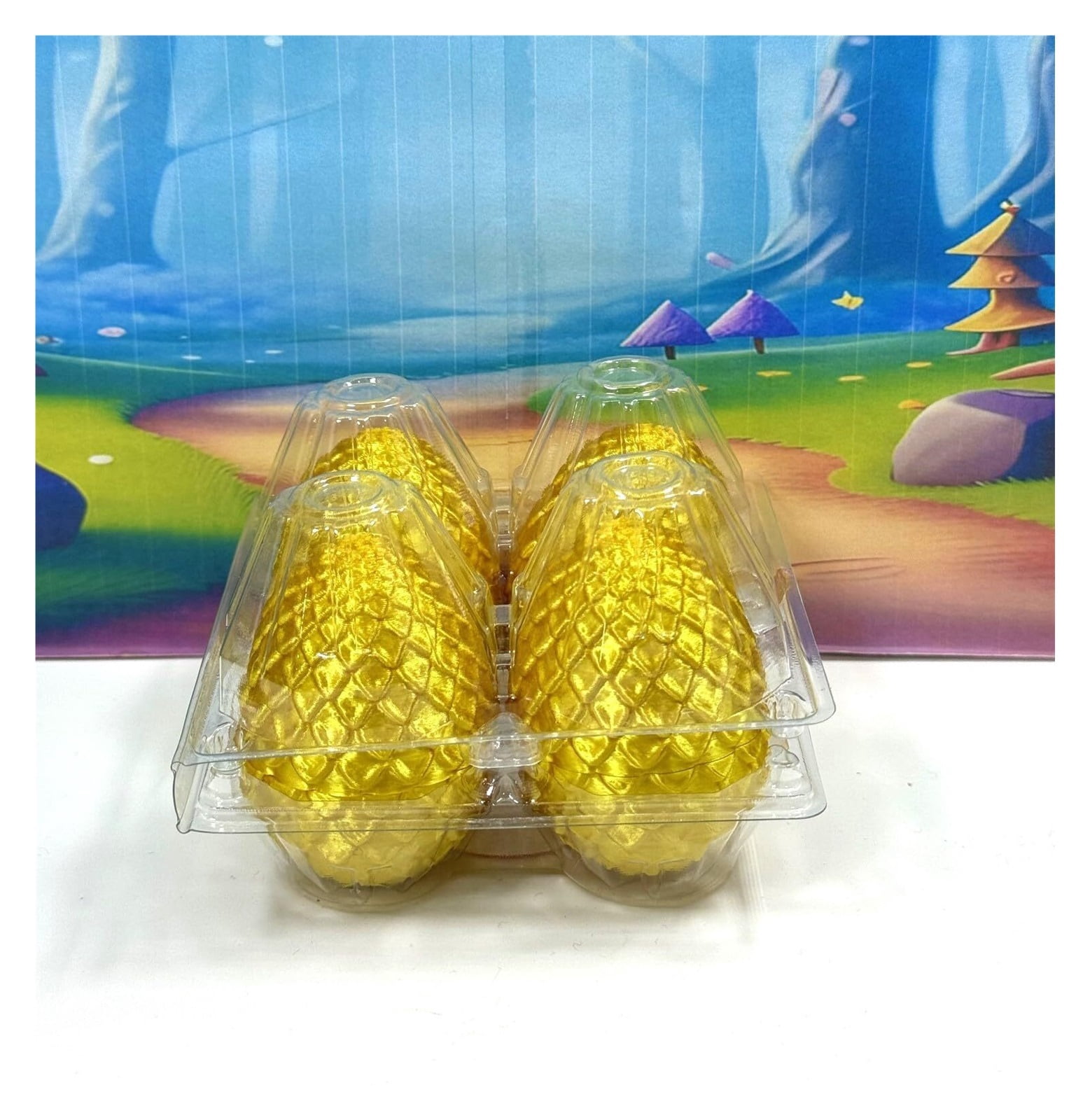 4pcs 3D Printed Articulated Golden Axolotl with Eggs, Fidget Axolotl Fidget Executive Desk  Home Decor