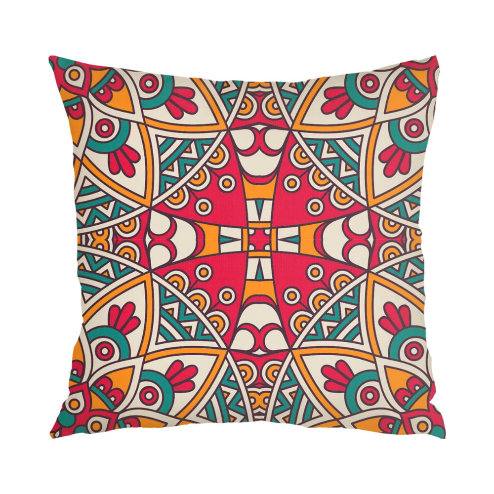 Bohemian mandala polyester pillow case cover sofa waist cushion cover Home Decor 