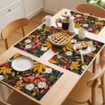 thumbnail image 5 of Spring Flower Placemats Set of 1, Pastoral Orange Leaf Non-Slip Place Mats Washable Table Mats for Kitchen Dining Table Decorations Indoor/Outdoor, 5 of 9