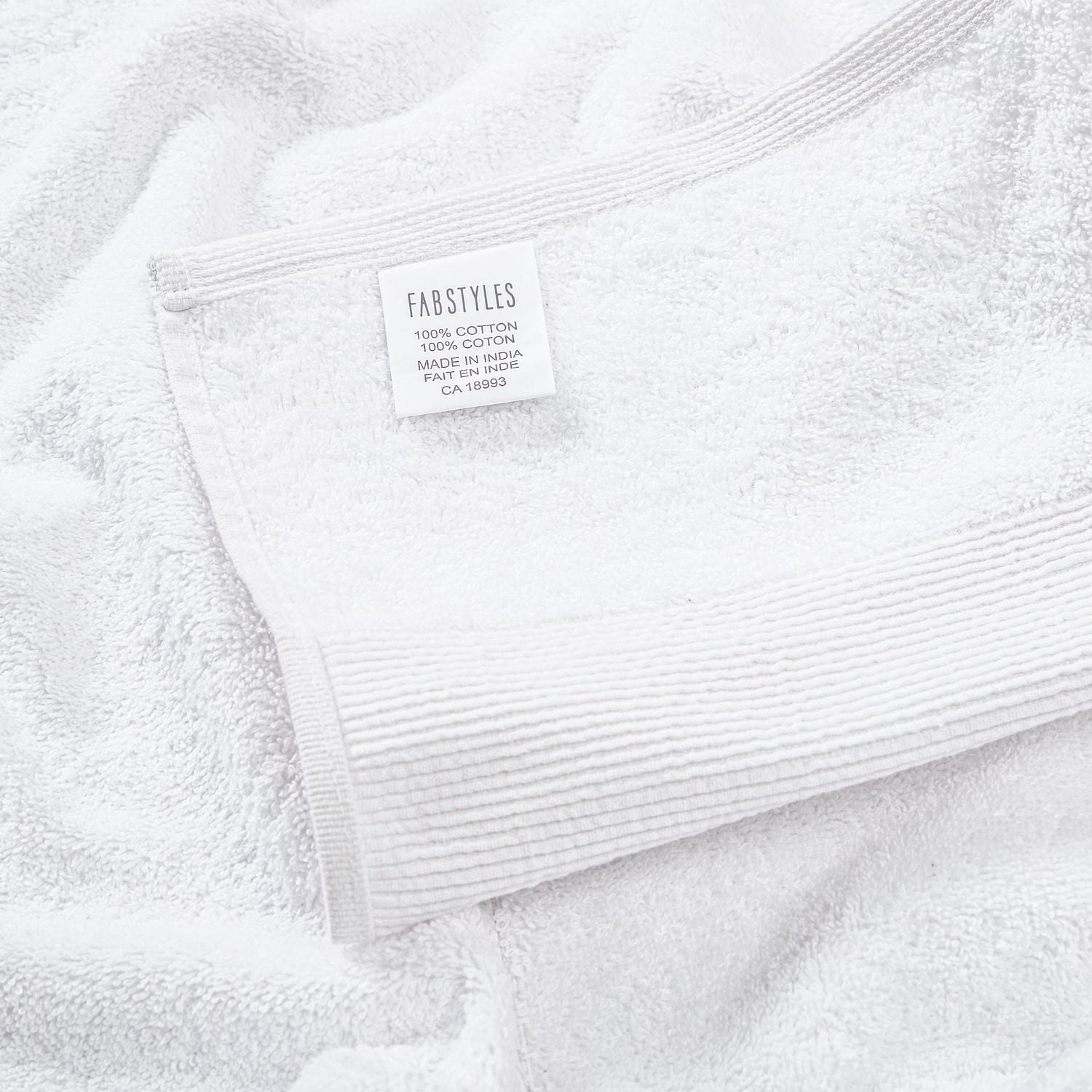 Essuie-mains Fabstyles super doux et absorbants, essuie-mains de luxe pour spa, maison et hôtel, essuie-mains à séchage rapide, lot de 6, 16 x 28 pouces