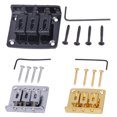 thumbnail image 1 of xinxixnxx Guitar Bridge with Wrench Screw Set for 3 String Electric Guitar Part Black, 1 of 9
