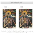 thumbnail image 4 of Yayeee Garden Flag 12" x 18" Double Sided Outdoor Yard Lawn Holiday Decorations, Colorful Skeleton Sun, 4 of 6