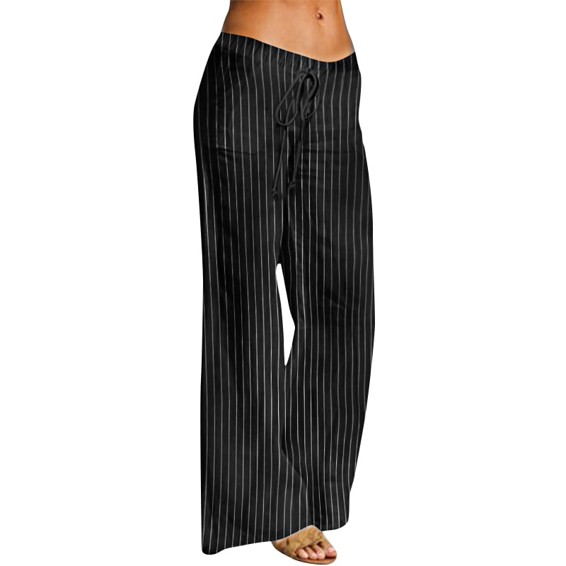 Womens Wide Leg Yoga Chino Trousers Casual Harem Pants Loose Baggy Lounge Wear