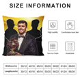 thumbnail image 2 of RodriFundas de almohada de terciopelo con tema, regalos de funda de almohada, decoración para el hogar, cojín de lanzar, regalo de cumpleaños para fans y parejas. 40*40cm., 2 of 6